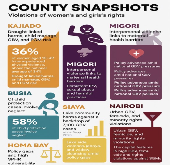 Challenge in Numbers - Infographic showing key statistics about inequality and exclusion in Kenya
